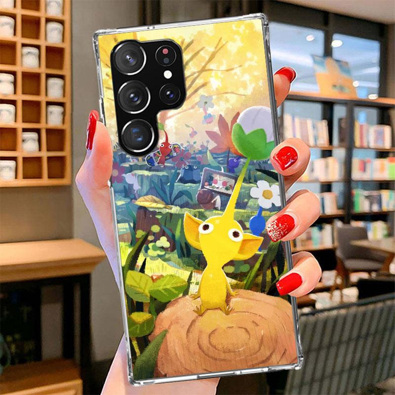 Game P-PikminS 4 Phone Case For Samsung Galaxy S26 S25 Edge S24 Ultra S23 S22 Plus S21 S20 FE Soft Fundas Shell Galaxy S26 S25 E