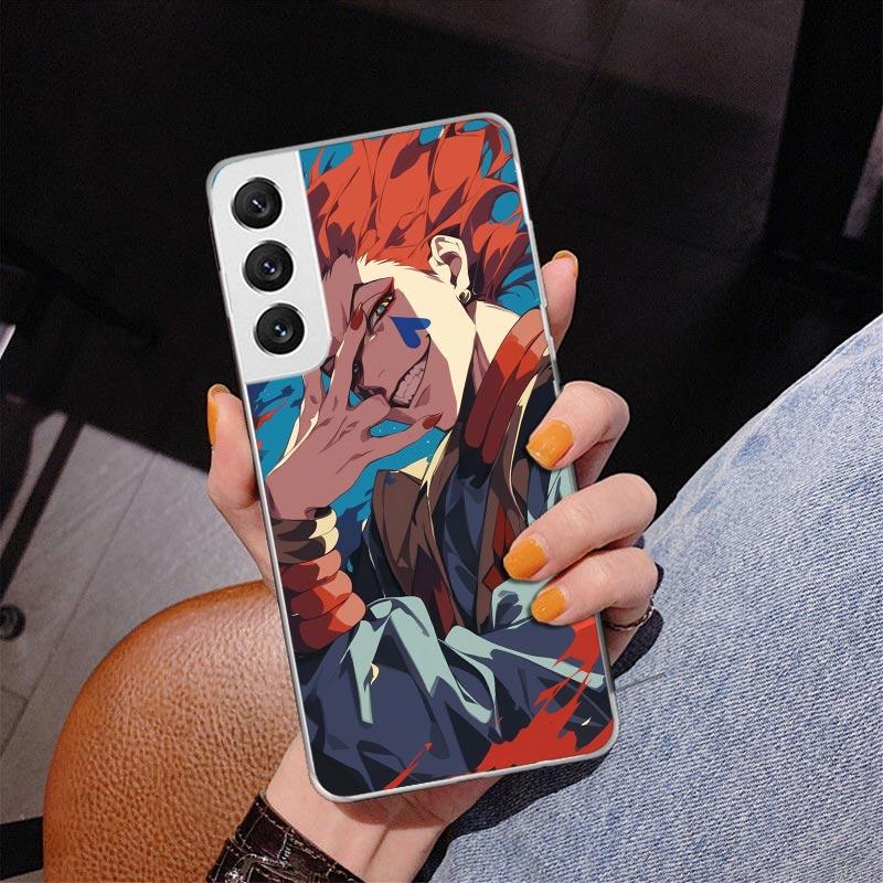 Huner X-Hunters Hisoka Phnoe Case for Samsung Galaxy S26 S25 Edge S23 S24 Ultra S22 Plus S21 S20 FE Unique Cover Soft Coque Gala