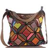 Damen Leder Umhängetasche – Patchwork Design