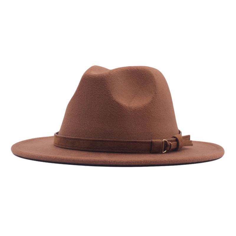 Women's Retro Wool Fedora Hat - Autumn/Winter British Style Bowler with Trendy Design
