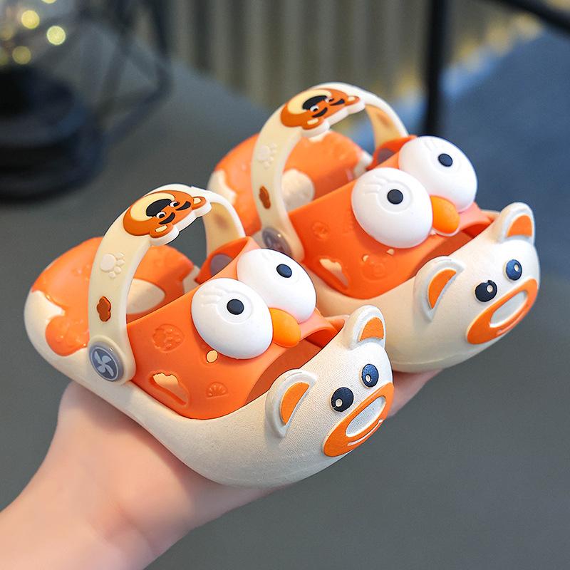 Big Eyed Children's Slippers, Baby Slippers, Sandals Cartoon Children's Summer Outdoor Sandals, Small Children's Shoes