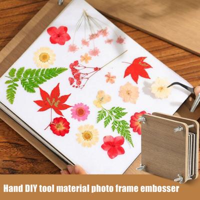 Kit de prensagem de flores em relevo, kit de coleta de prensagem de flores fácil de usar, artesanato faça você mesmo para preservar flores instantaneamente
