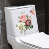 30*30cm Bathroom Toilet Stickers Modern Minimalist Flowers Pattern Wall Sticker Paintings Wallpaper For Bathroom Decoration