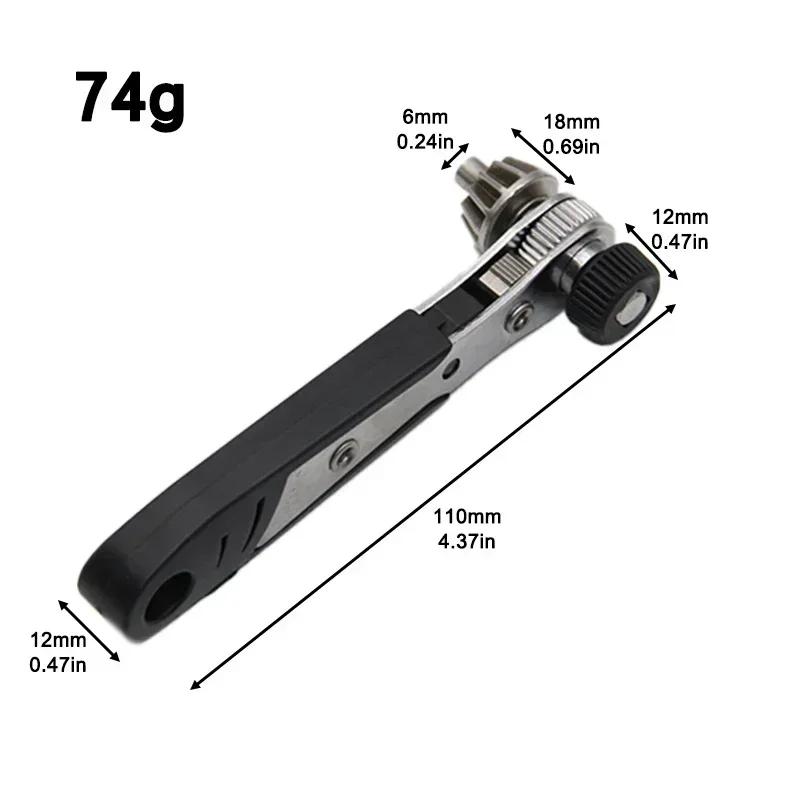 Mini Ratchet Wrench, Hexagonal Double-sided Elbow Wrench, Multifunctional Wrench