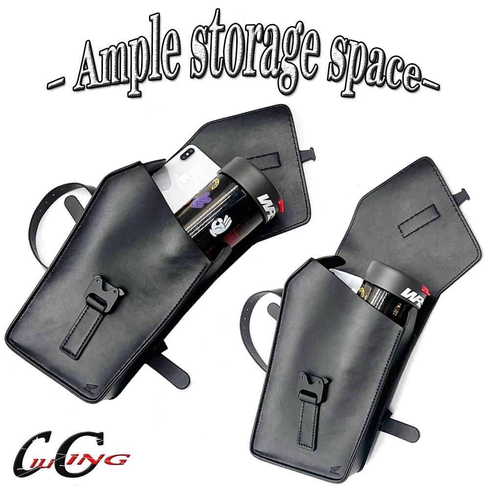 2023 New Motorcycle Cowhide Side Bag Storage Bag for Honda Cl250 Cl300 Cl500 CL 250 CL 500 Tool Bag Cup Bag Glove Storage Bag