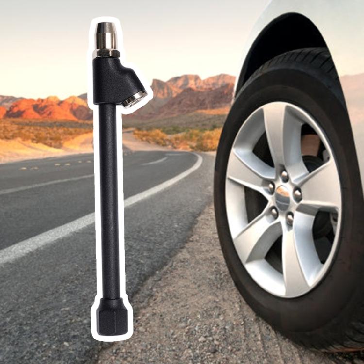 Car 1/4" FNPT Extended Reach Double Head Air Chuck Tyre Chuck Motorcycle Air Inflator Deflator Tire Repair Tool