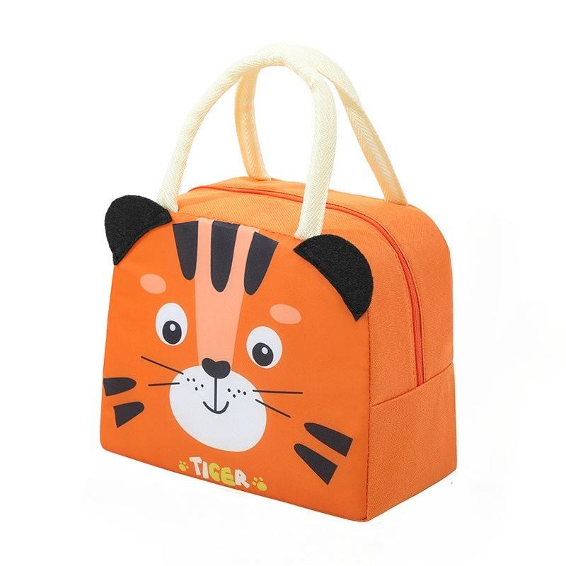 Geantă Bento Drăguță de Desene Animate Geantă de Prânz Geantă Bento Tridimensională 3D Geantă de Mână Depozitare Izolație Geantă Pânză Cutie de Prânz Pachet de Gheață