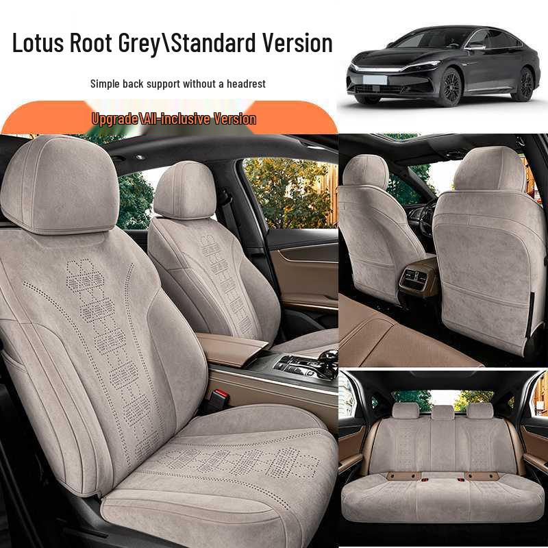 Compatible with 26 BYD Han DMI/EV, All-Season Perforated Full Surround Seat Cushion Cover.