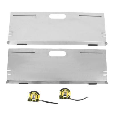 2Pcs Wheel Alignment Tools Heavy Duty Auto Hub Stainless Steel Toe Plates for Vehicles Tire Repair