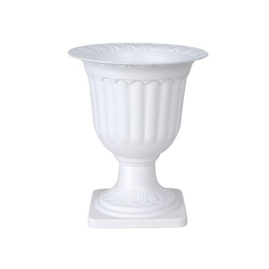 Runder Mini-Blumentopf aus Kunststoff Vintage Schreibtisch-Pflanzenbehälter für Kräuter Entwässerung Bereit Innen Außen Pflanzgefäß für Zuhause Büro Garten