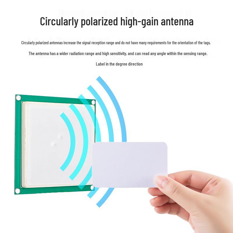 915MHz Dual-Feed RFID Ceramic Antenna, 3dBi UHF, SMA/IPEX/MMCX Connectors