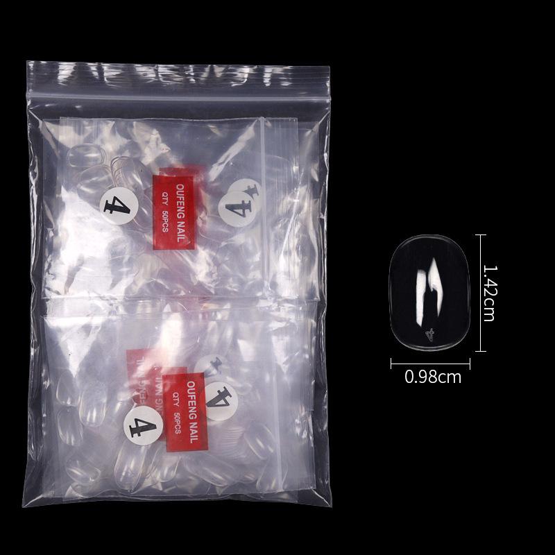 

500-Piece Transparent Short Square/Ladder Nail Art Practice Tips