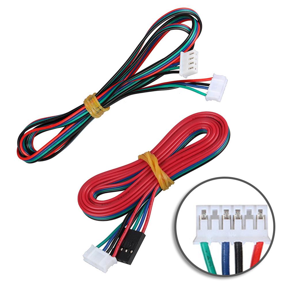 4pcs 42-step Stepper Motor Connecting Cable 2m Long For 3D Printer Accessory Electrical Equipment Supplies