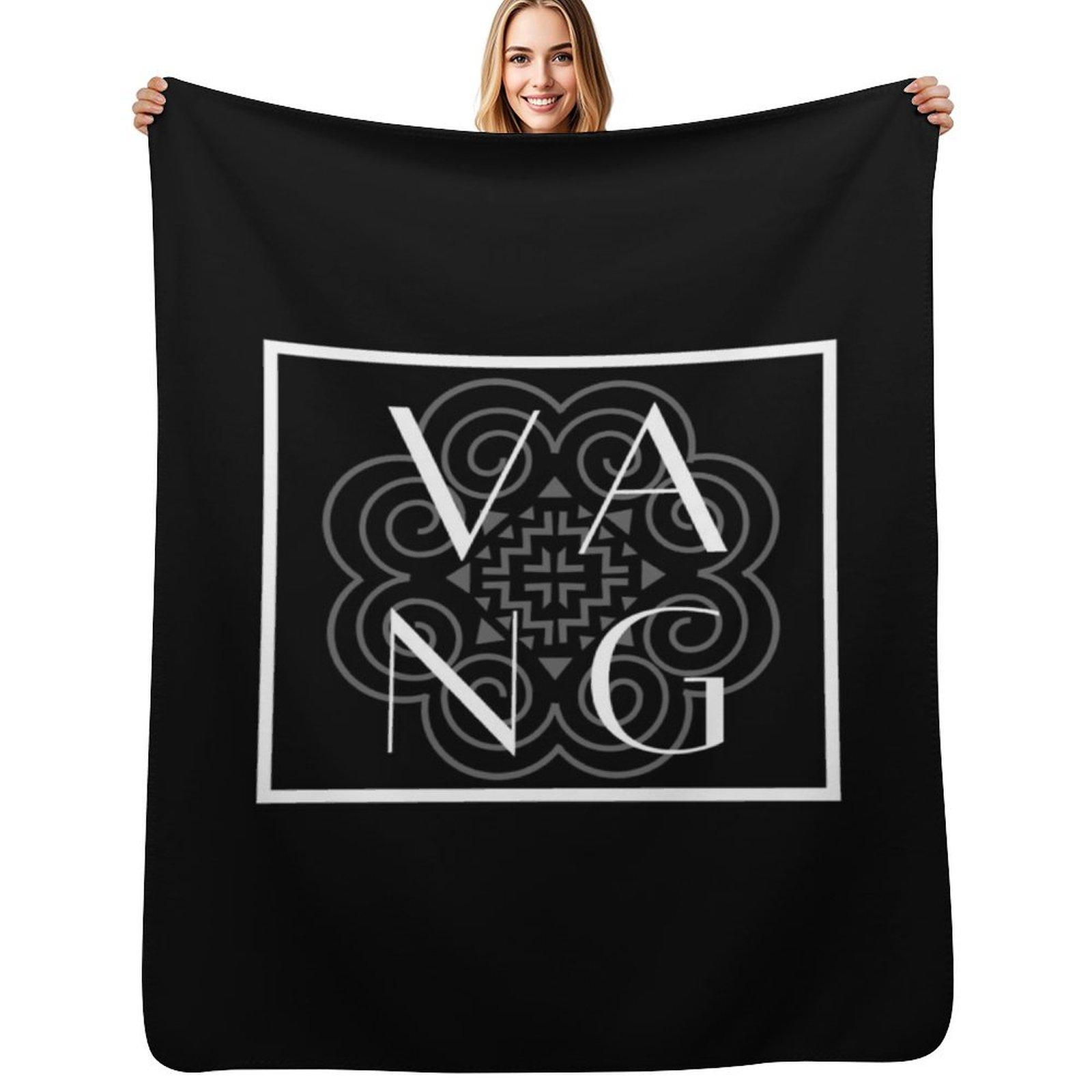 Hmong Vang Clan Throw Blanket Long Lasting Soft Plush Blanket for Daily Use Size: 75*100cm, Weight: 230 GSM