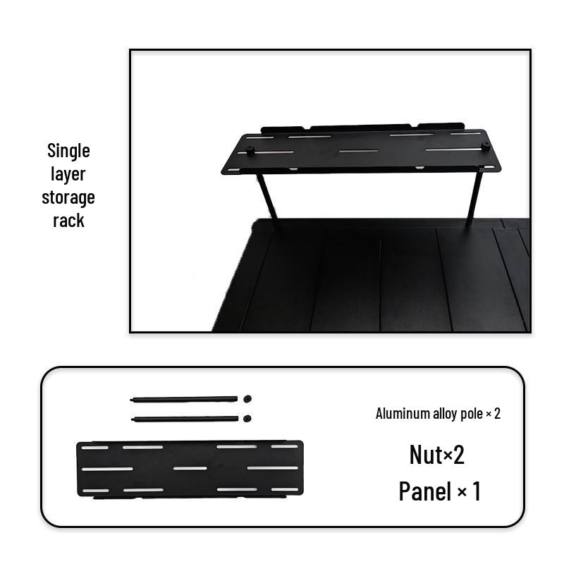 Portable Aluminum 4-in-1 BBQ Camping Table & Chair Set