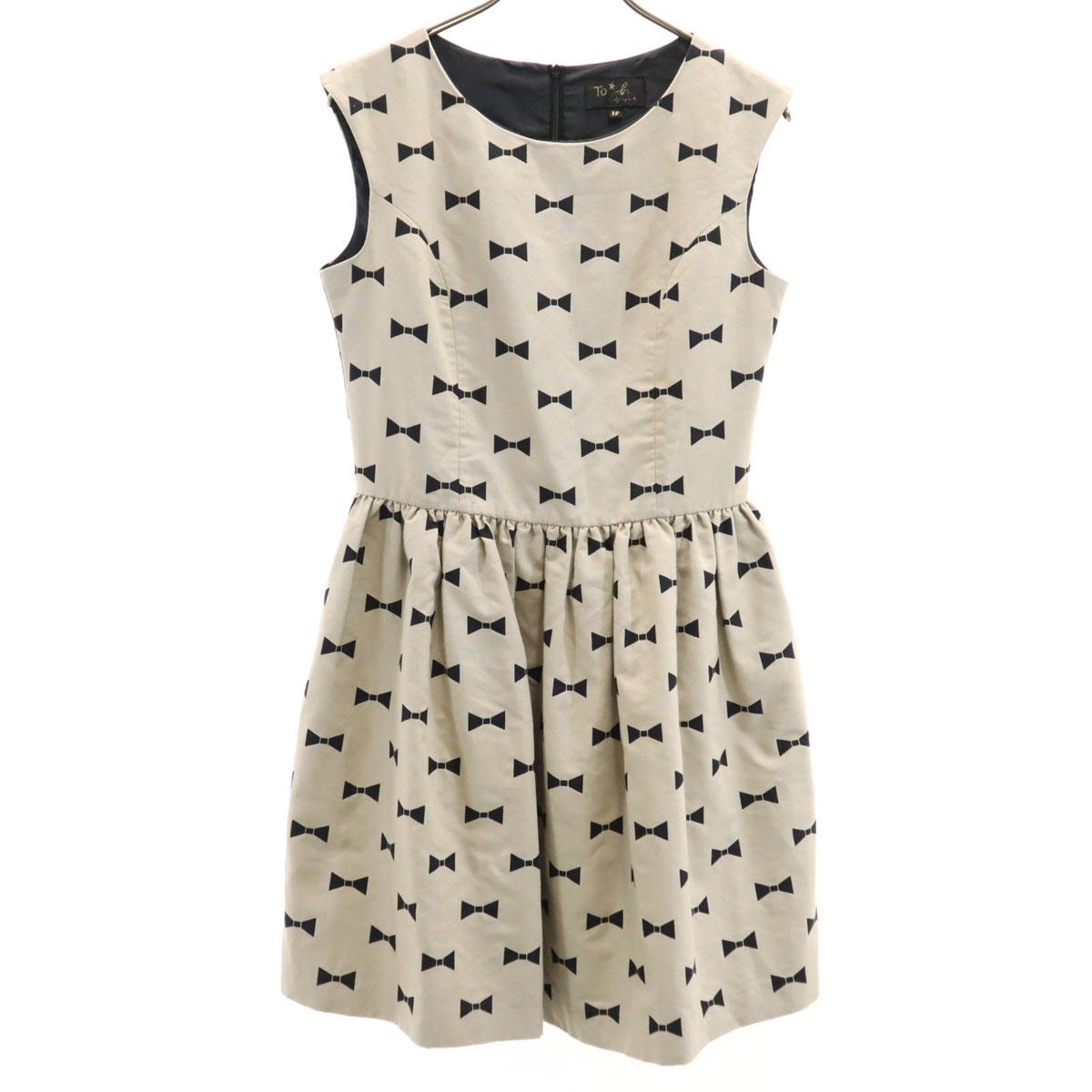 

To b. by agns b No sleeve one piece 38 Beige Women Used