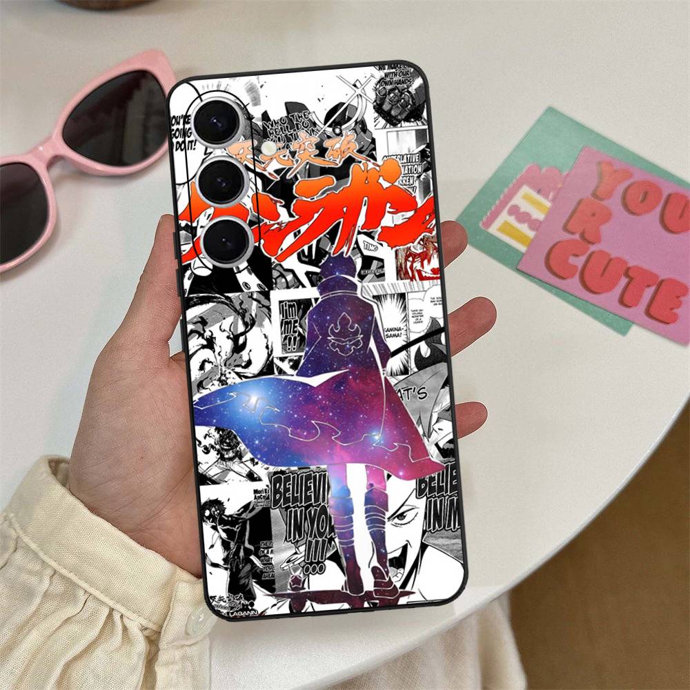 Gurren Lagann Anime Phone Case For Samsung S 24 Fe 25 Ultra Plus 20 Lite 21 30 22 23 24 22 Ultra 5G Fundas