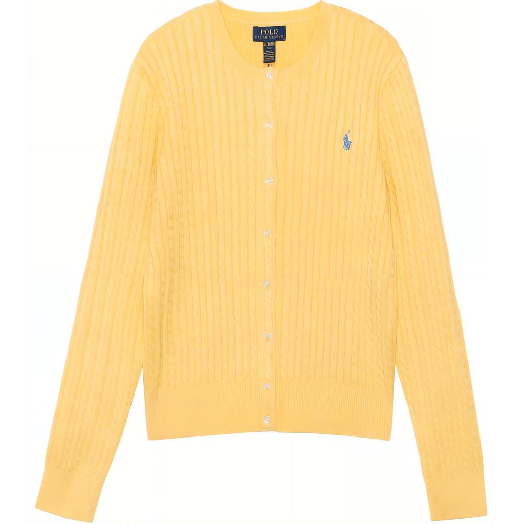 Polo Ralph Lauren Solid Cable Knit Sweater Kids sweater Yellow CWPOSWEG6820241-700