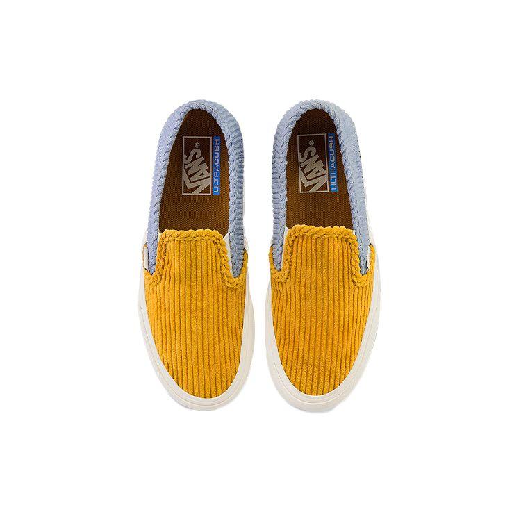 Vans Slip-On Corduroy Casual Lightweight Low-Top Skate Shoes Unisex Sneakers Yellow Blue VN0A5HYQA0Q