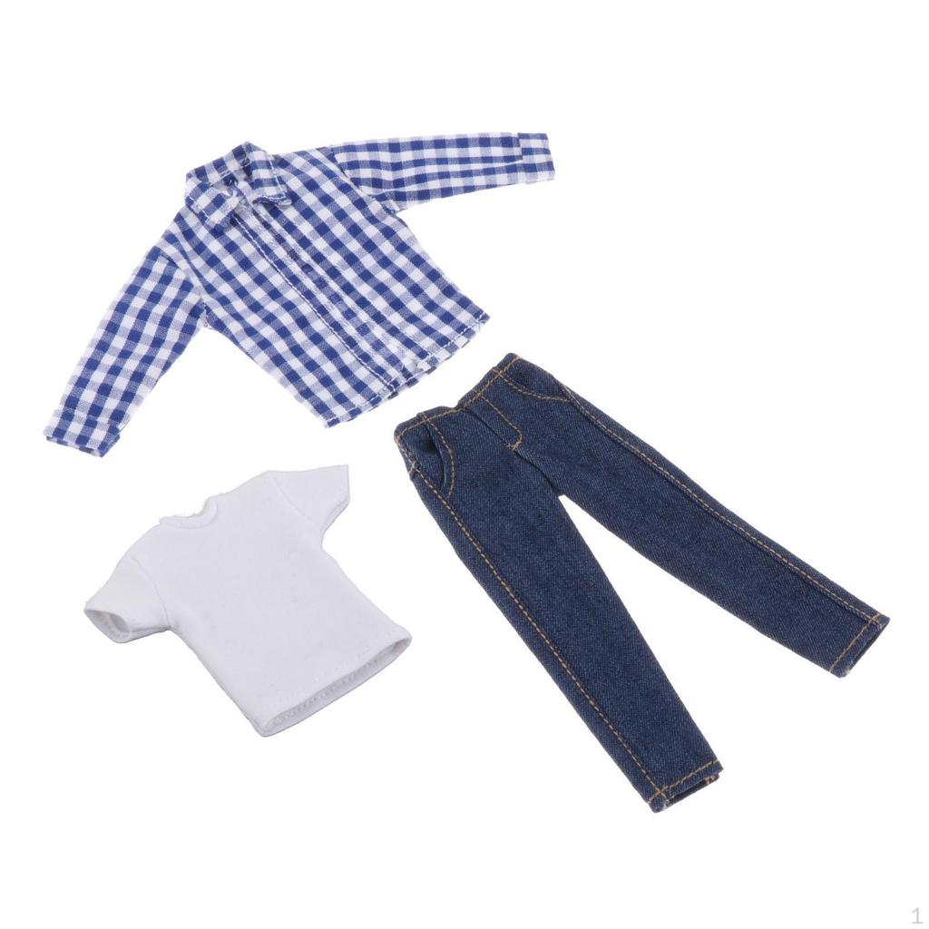 1/12 Outfit Set, Miniature Clothing for Action Figures