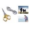 MUQZI Sports Accessory Mini Folding Stainless Steel Scissors Keychain Fishing Camping Travel Cutter