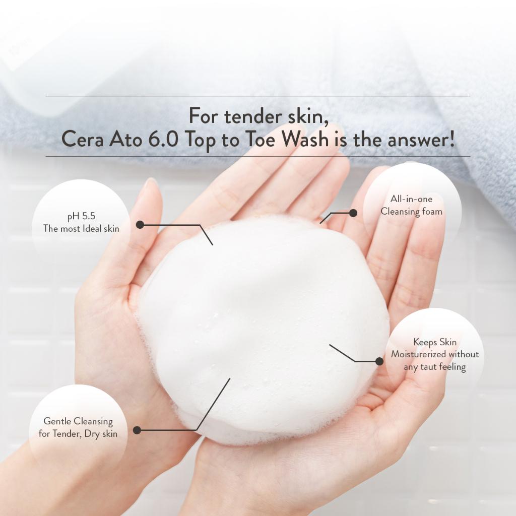 ILLIYOON Ceramide Ato 6.0 Topp til tå vask 500ml