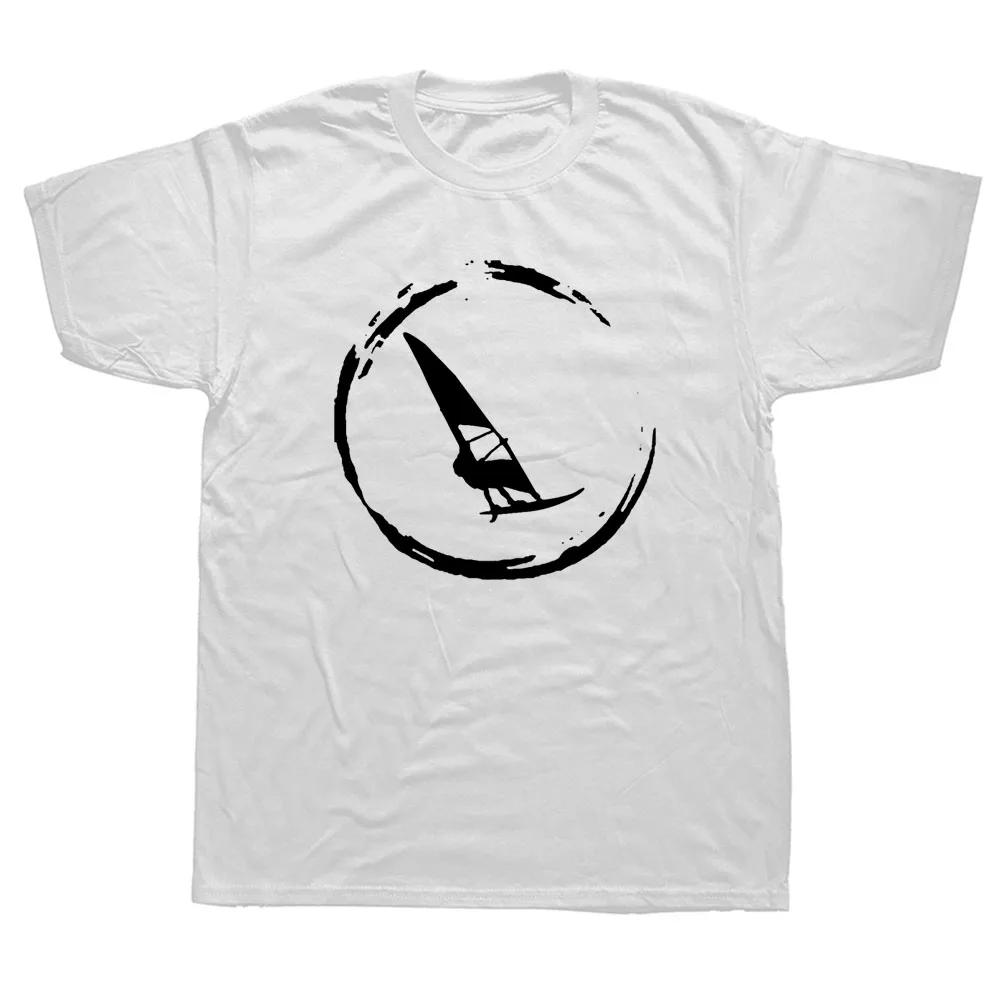 Windsurfen Windsurfen Surfen Surf Baumwolle Kurzarm Lustiges T-Shirt Grafik Harajuku Hip Hop T-Shirt Streetwear