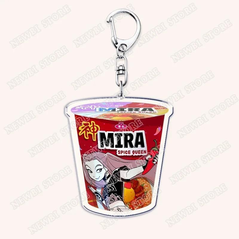 Caçadores de Demônios Huntrix Kpop Saja Boys Chaveiros para Acessórios Bolsa Rumi Zoey Jinu Ramen Ramyeon Chaveiro Joias Presentes para Fãs