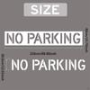 No Parking Silicone Stencil Fire Lane Template 88.98inchx15.75inch Lot Paint