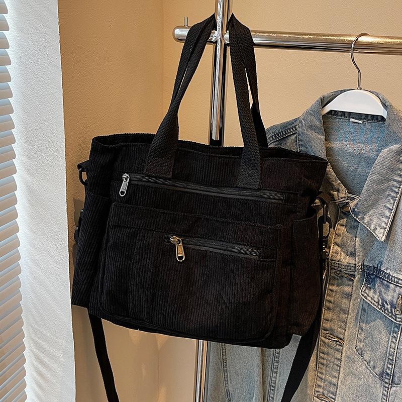 Tote Bag Autumn and Winter Style Women's Large Capacity Multi Pocket Women's Tote Bag Versatile One Shoulder Crossbody Bag