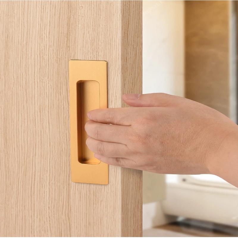 Sliding Door Hidden Pull Handle Cabinet Door Invisible Embedded Handle Kitchen Door Recessed Slot Handle For Sliding Doors