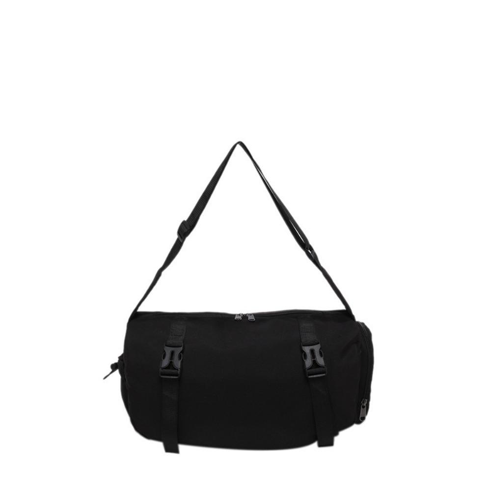 

Nylon Sports Crossbody Bag Harajuku Messenger Bag Simple Canvas Shoulder Bag Travel чёрный