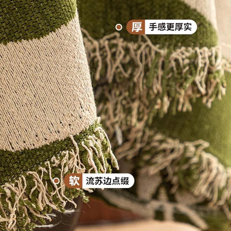 Premium Leather Sofa Cushion Autumn And Winter  New Plush One-Piece Straight Non-Slip Seat Cushion Sofa Cover