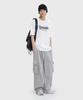 LEMAIN SECOND One-Pleat Wide Cargo Sweatpants [Gray] (Type B)