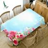 Fashion Rose Flower Tablecloth Wedding Decoration Party Arrangement Coffee Table Restaurant Fireplace Rectangular Tablecloth