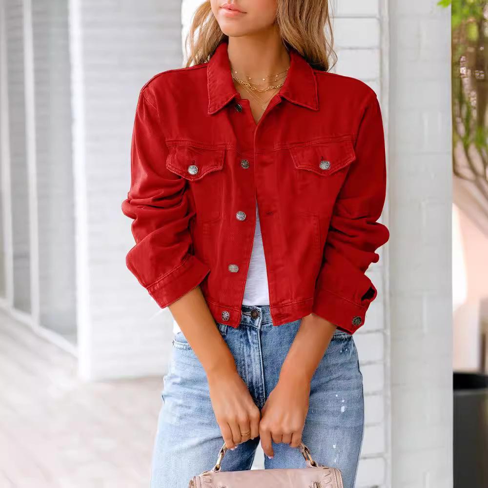 2026 Spring/Summer Women's Long-Sleeve Denim Jacket