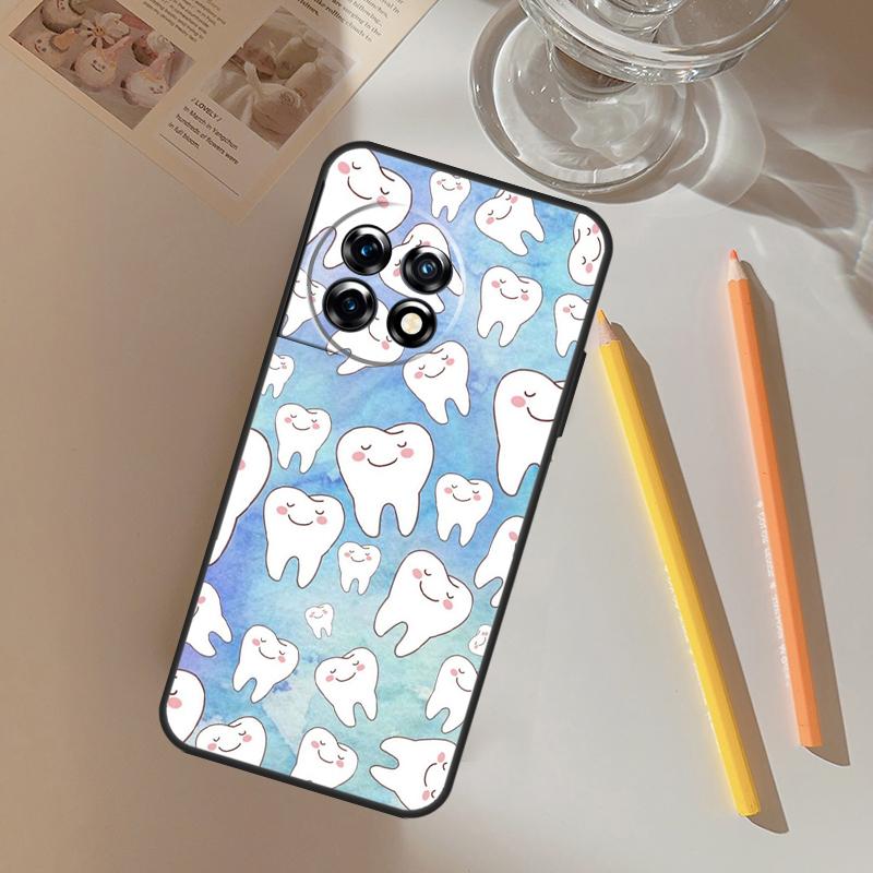 

Cartoon Dentist Dental Teeth Funda For OnePlus 13 13R 12 R 11 9 10 Pro 8T 9RT 10T OnePlus Nord 4 CE 2 3 Lite N20 N30 Case OnePlus 12R