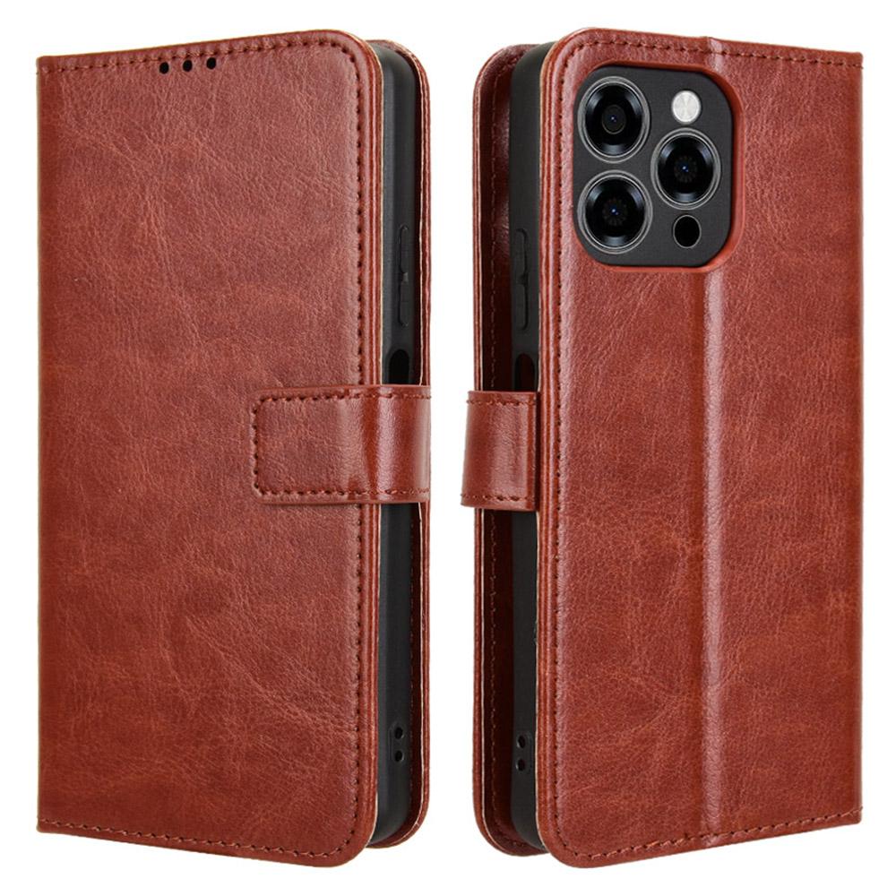For Doogee Note 58 Pro/Note 58 Case Crazy Horse Texture PU Leather Phone Wallet Cover