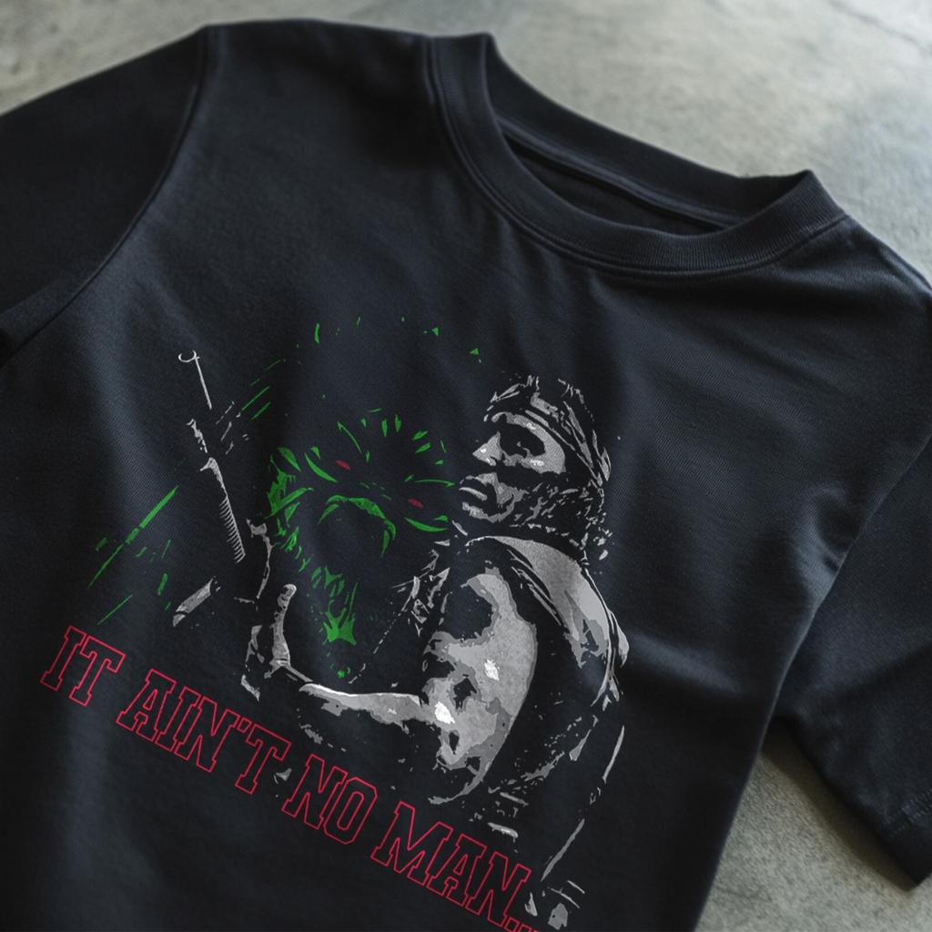 Predator Movie Funny Quote 100% Cotton T-shirt Mens Tees Top Arnold Schwarzenegger Aliens Stallone JCVD