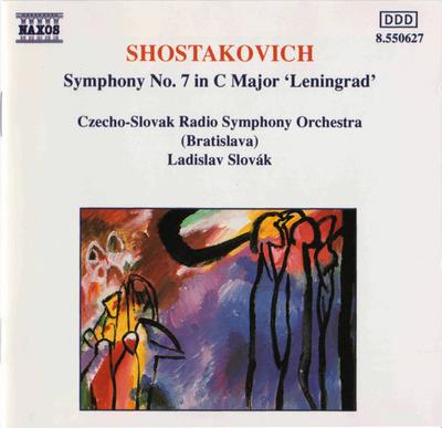 CD DMITRI SHOSTAKOVICH, SLOVAK RADIO S - Symphony No. 7 In C Major 'Leningra 8550627 Naxos 1992 Japan Classical Used