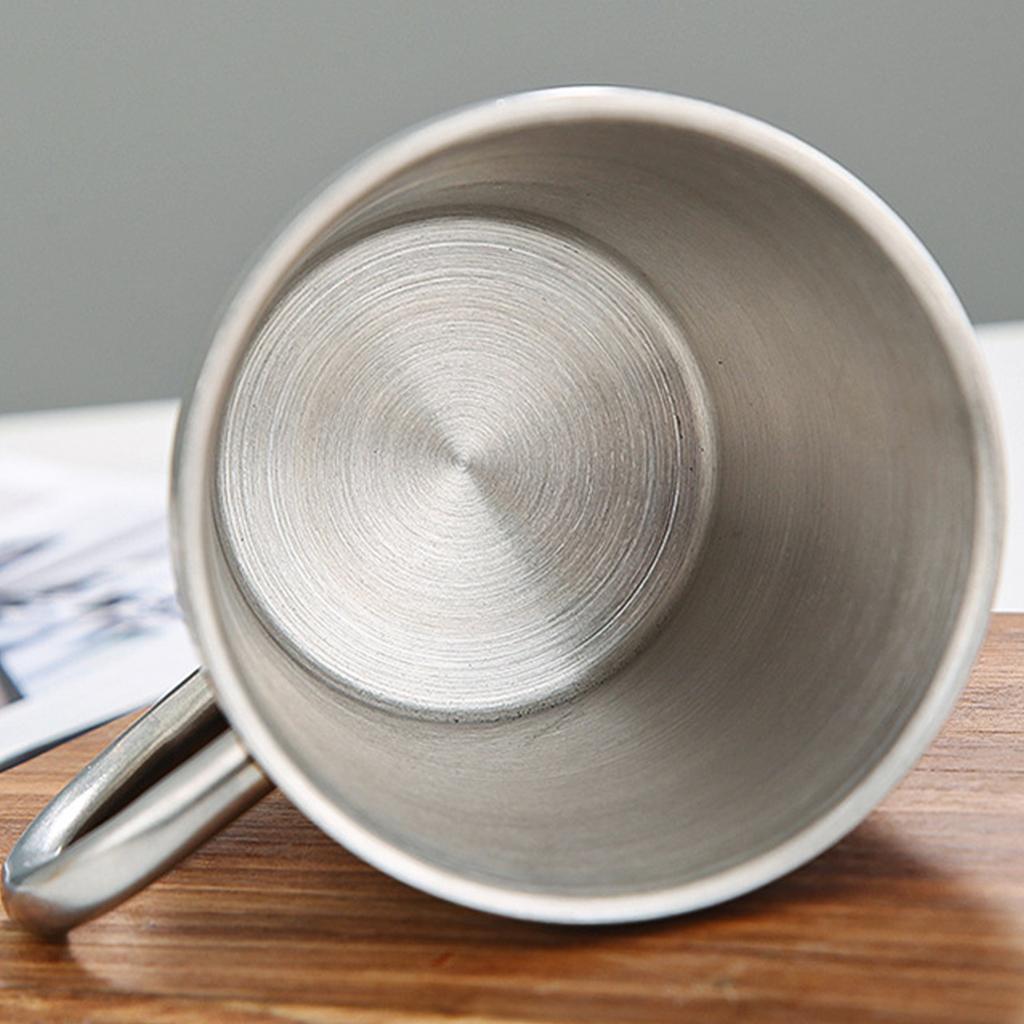 320ml Double-layer Drinking Cup For Kids 304 Stainless Steel Mug Thickened Durable Tumbler Cups Anti Scalding Milk Coffee Mug