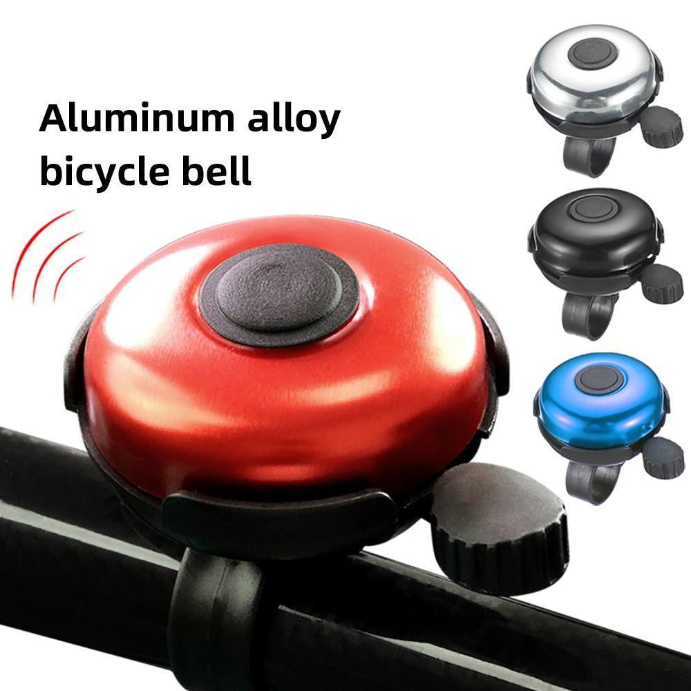 Retro Aluminum Alloy Bicycle Alarm Bell Black Red Blue Silver Lightweight Loud Horn Retro Bells Cycling Handlebar