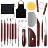 8-teiliges Keramik-Töpferwerkzeug-Set: Trimmen, Schnitzen, Messer, Ahle, Nadel, Flachdraht, Tonmodellierwerkzeuge