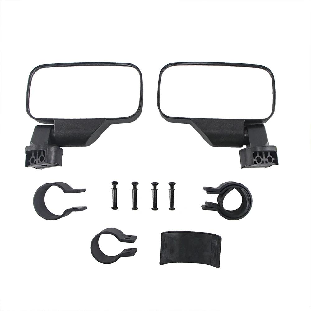 For Polaris 800 900 1000 Ranger RZR For Yamaha 1.75/2" Roll Bar Clamp Adjustable Mirrors Motorcycle UTV MTV Rear View Mirrors