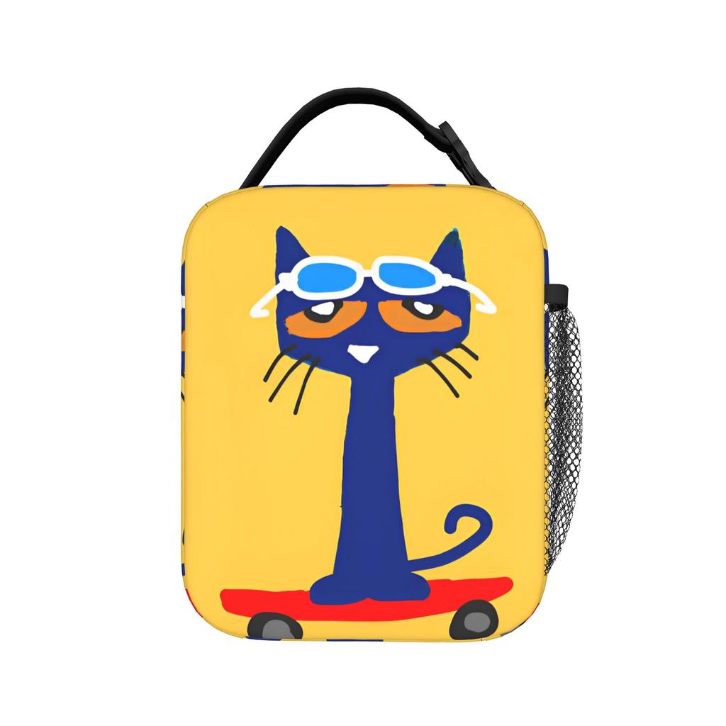 Pete the Cat  Insulated Lunch Bags High Capacity Groovy  Lunch Container Thermal Bag Tote Lunch Box College  Outdoor Food Bag