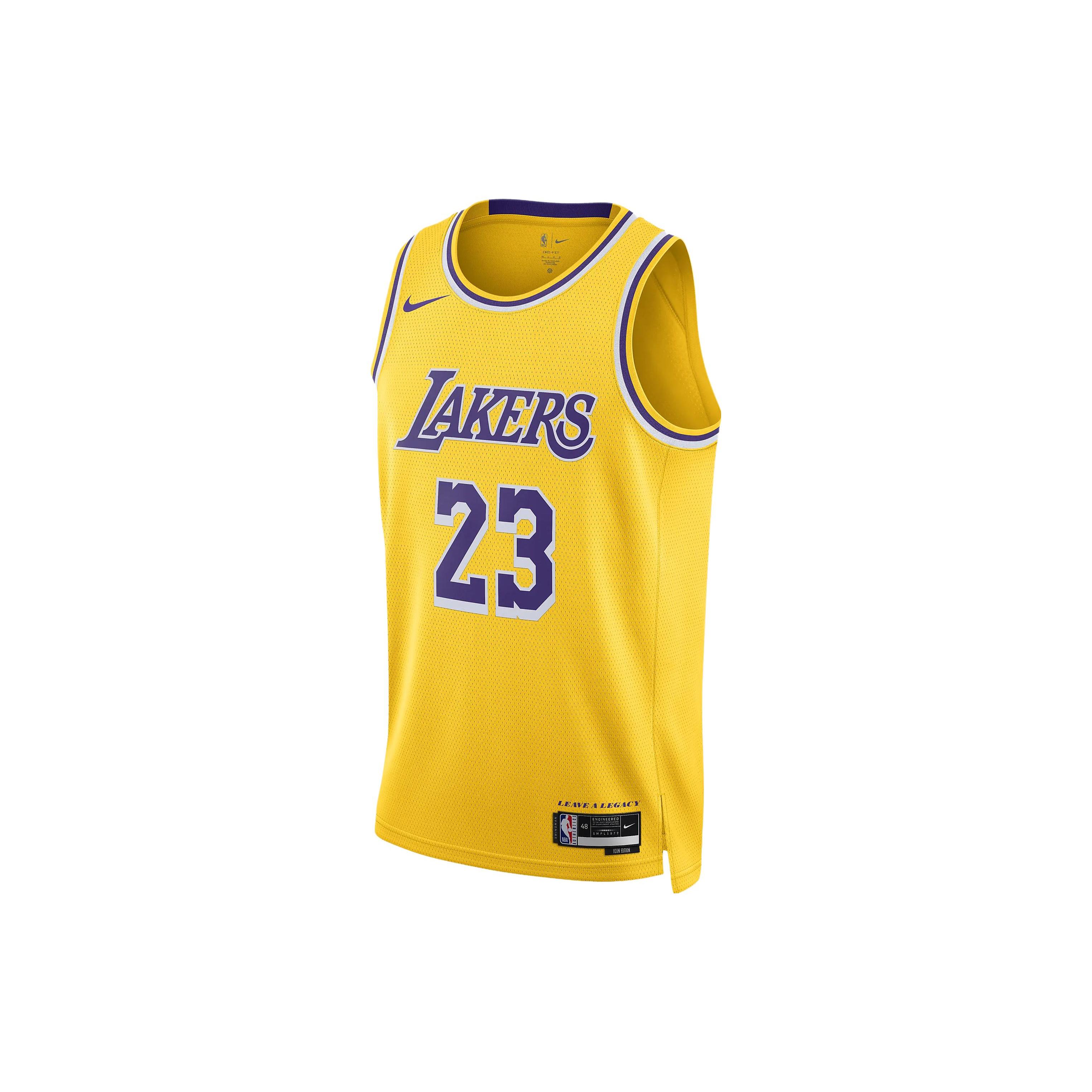 

Новая мужская майка Nike Los Angeles Lakers Icon Edition 2022/23 Nike Dri FIT NBA Swingman DN2009-733 S