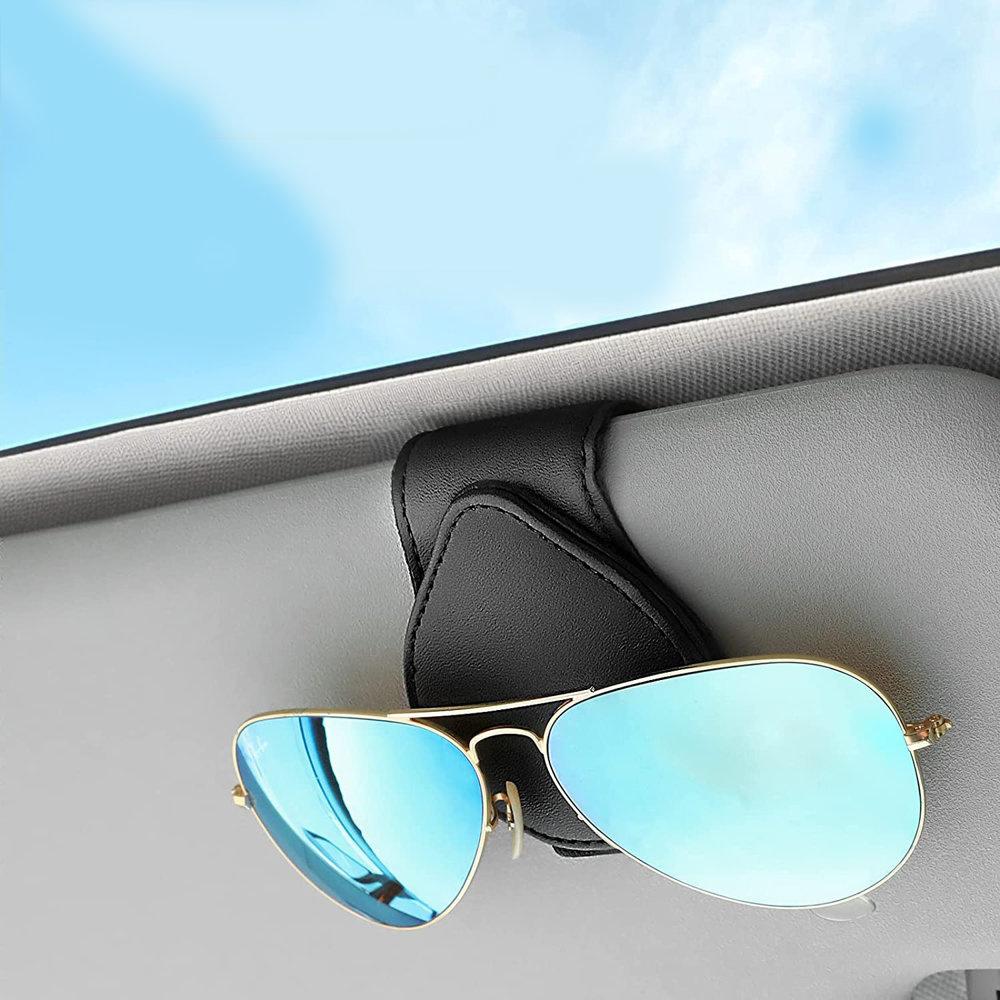 Tragbarer Sonnenbrillenhalter, Schwarz