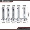 Exhaust Silencer Motorbike Muffler ert Baffle Silencer Universal (silver-35mm