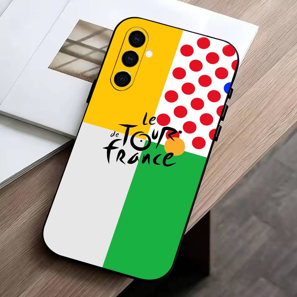 T-Tour de France Phone Case Black Silicone Soft For Samsung Galaxy A73,A72,A71,A70,A53,A52,A51