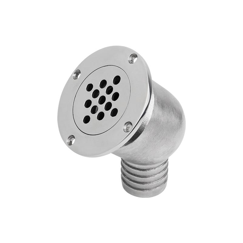 316 Stainless Steel Marine Hardware Boat Cockpit Drain Scupper With Ball